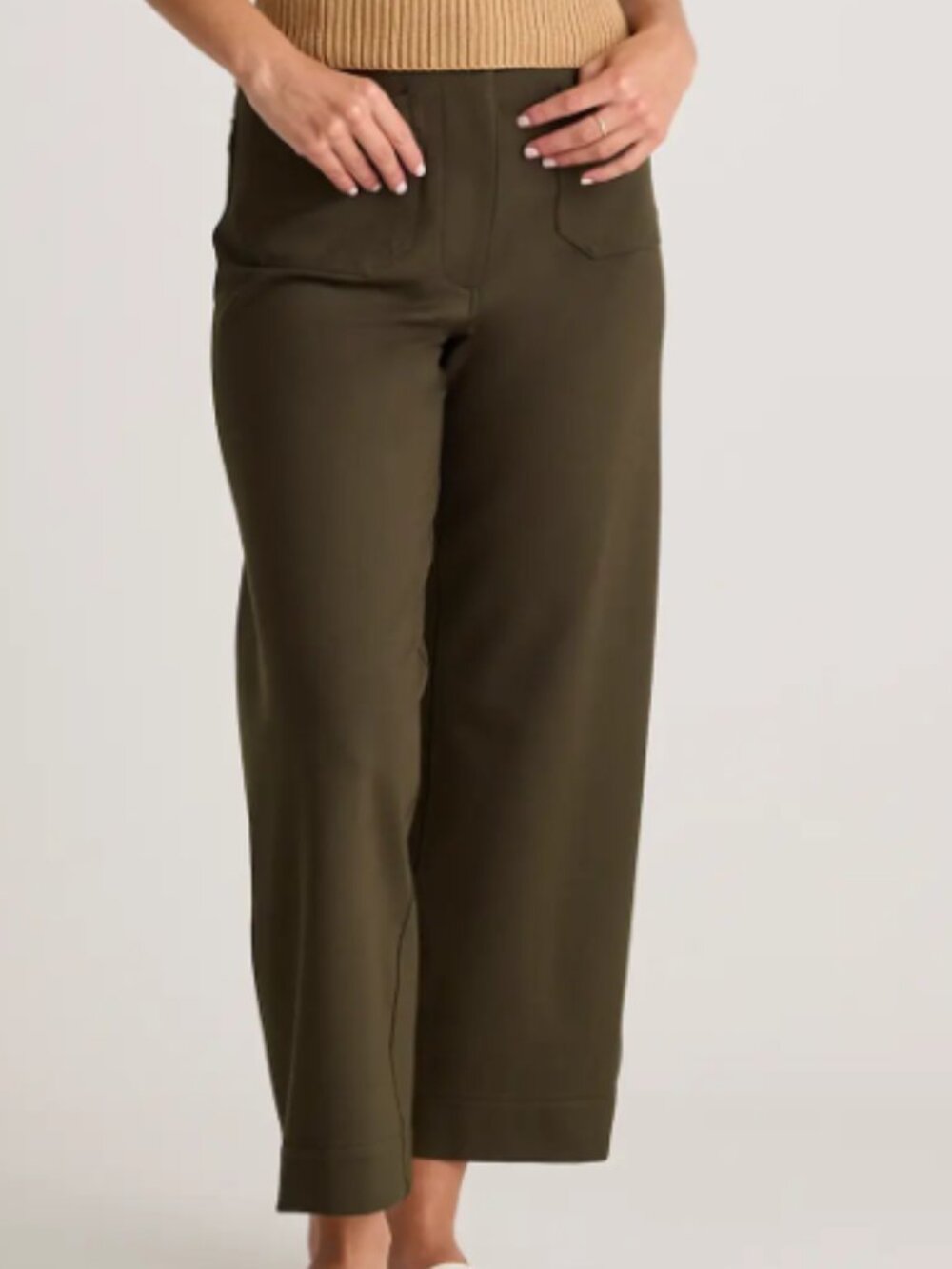Quince ultra-stretchy ponte knit culottes, size 14 check measurements carefully